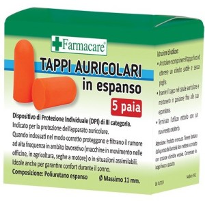 Tappi auricolari espanso 5 paia