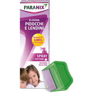 Trattamento spray pidocchi e lendini paranix 100 ml + pettine taglio prezzo