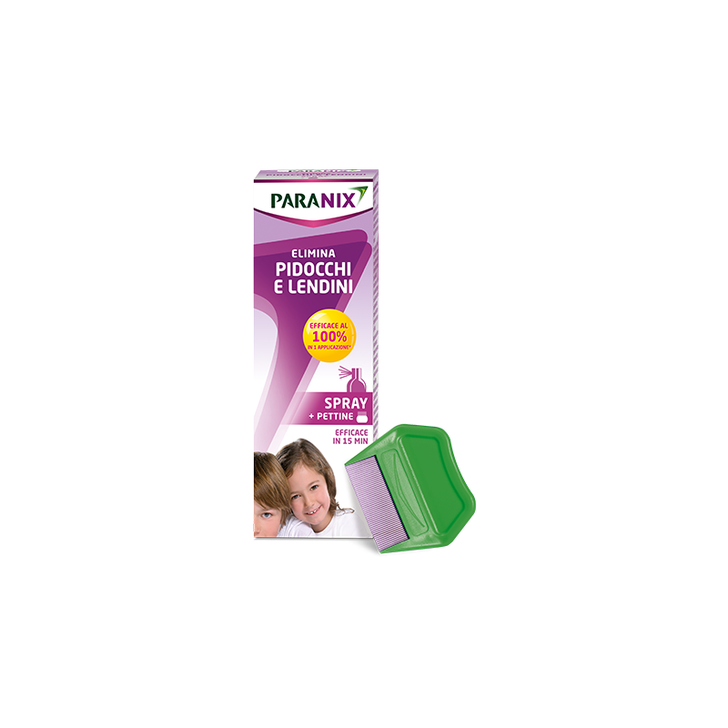 Trattamento spray pidocchi e lendini paranix 100 ml + pettine taglio prezzo