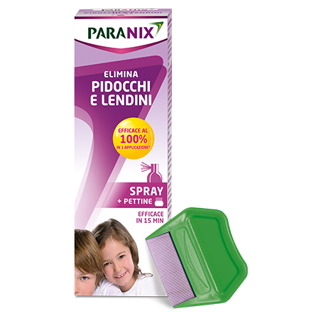 Trattamento spray pidocchi e lendini paranix 100 ml + pettine taglio prezzo