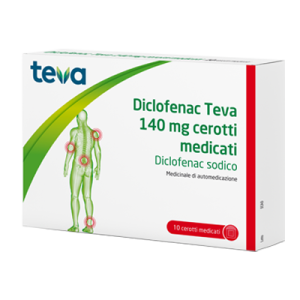 Diclofenac teva 10 cerotti medicati 140 mg