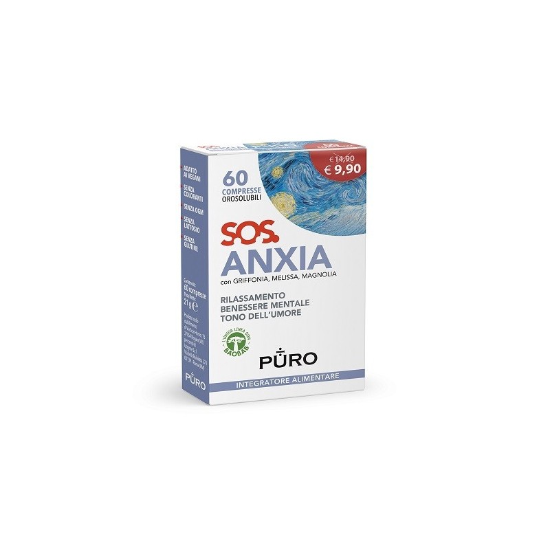 Puro sos anxia 60 compresse orosolubili