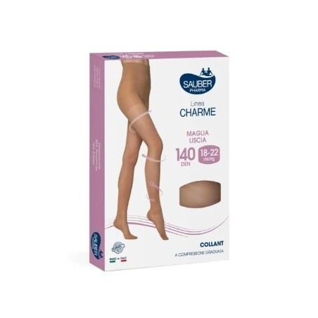 Sauber charme collant 140 denari tuttonudo ml nero 4
