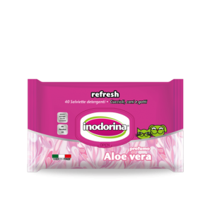 Salviette aloe vera inodorina 40 pezzi