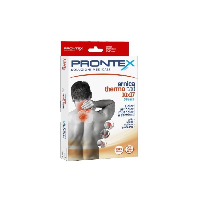 Fascia prontex arnica thermo pad 10 x 17 3 pezzi