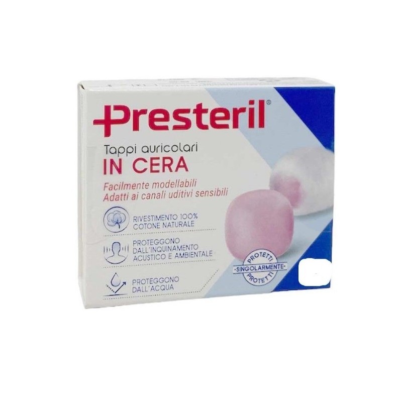 Presteril tappi auricolari cera 20 pezzi