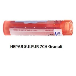 Hepar sulfuris calcareum boiron 80 granuli 7 ch contenitore multidose