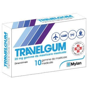 Travelgum 10 gomme mast 20 mg