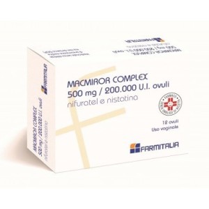 Macmiror complex 12 ovuli vag 500 mg + 200.000 unita' internazionali
