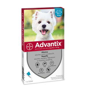 Advantix spot-on per cani oltre 4 kg fino a 10 kg
