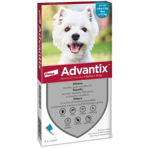 Advantix spot-on per cani oltre 4 kg fino a 10 kg
