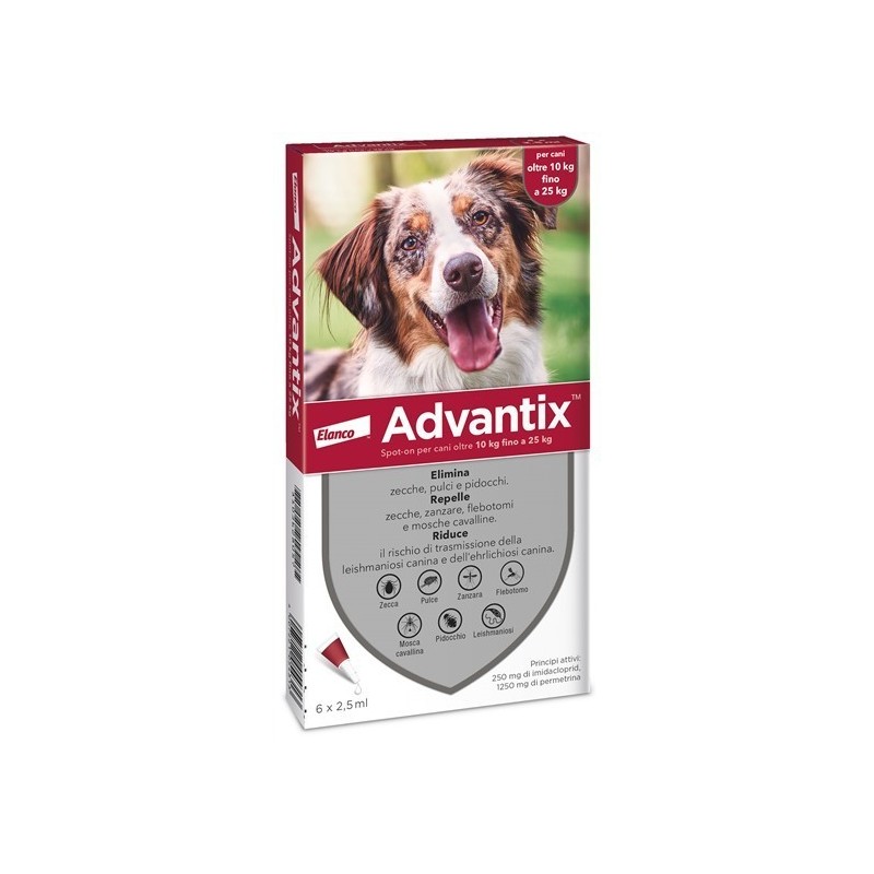 Advantix spot-on per cani oltre 10 kg fino a 25 kg
