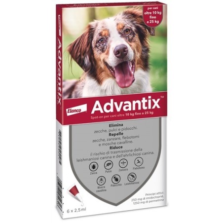 Advantix spot-on per cani oltre 10 kg fino a 25 kg