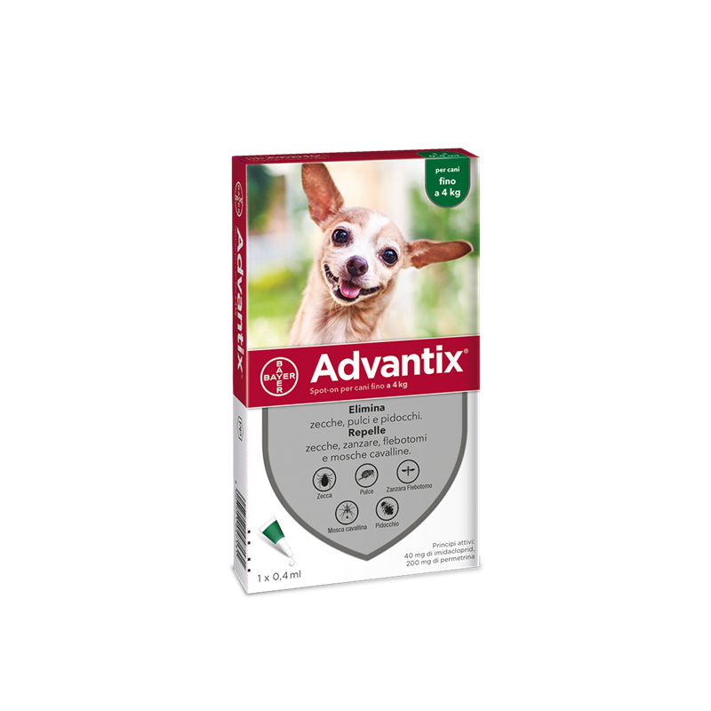 Advantix spot-on per cani fino a 4 kg