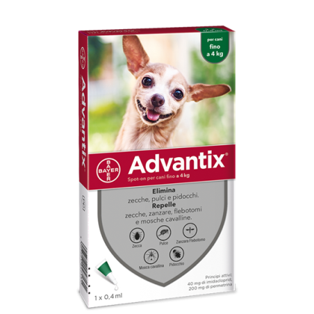 Advantix spot-on per cani fino a 4 kg