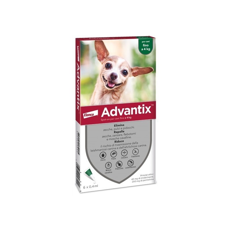 Advantix spot-on per cani fino a 4 kg