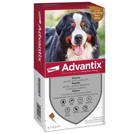 Advantix spot-on per cani oltre 40 kg fino a 60 kg