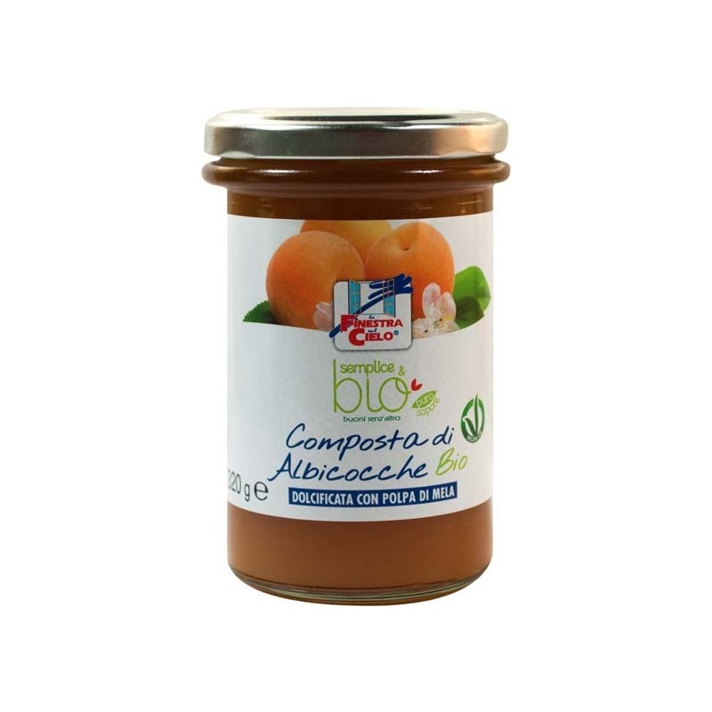 Composta di albicocca con polpa di mela bio 320 g
