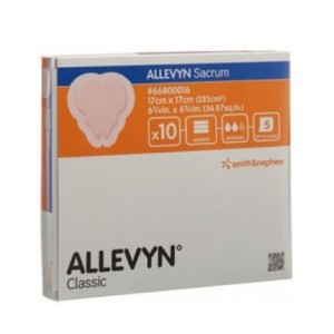 Medicazione idrocellulare adesiva sterile conformata per laregione sacrale assorbente in schiuma di poliuretano allevinsacrum 17