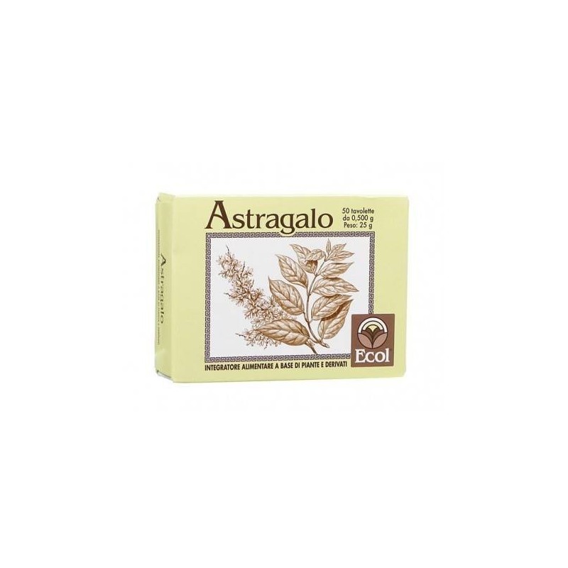 Astragalo 50 tavolette 500 mg Astragalo 50 tavolette 500 mg
