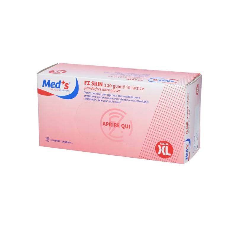 Guanto skin lattice senza polvere misura extra large 100 pezzi