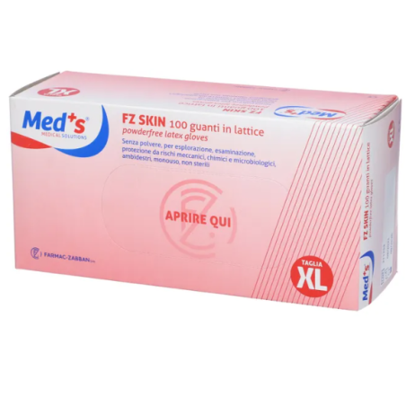 Guanto skin lattice senza polvere misura extra large 100 pezzi