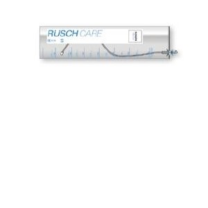 Catetere vescicale maschile rusch flocath introgel 1 via consacca integrata per cateterismo ad intermittenza con autolubrificant