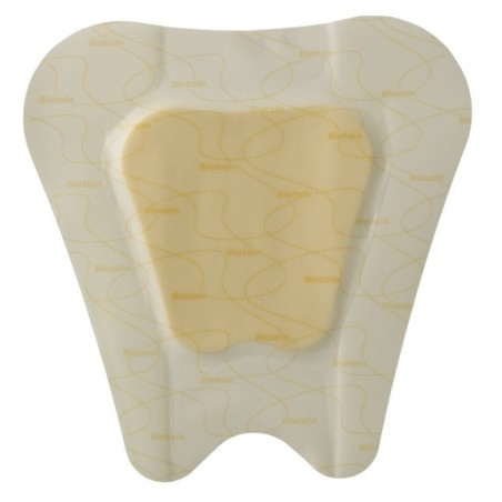 Medicazione biatain in schiuma di poliuretano con idrocolloide e bordo adesivo per sacro 23x23 cm 5 pezzi