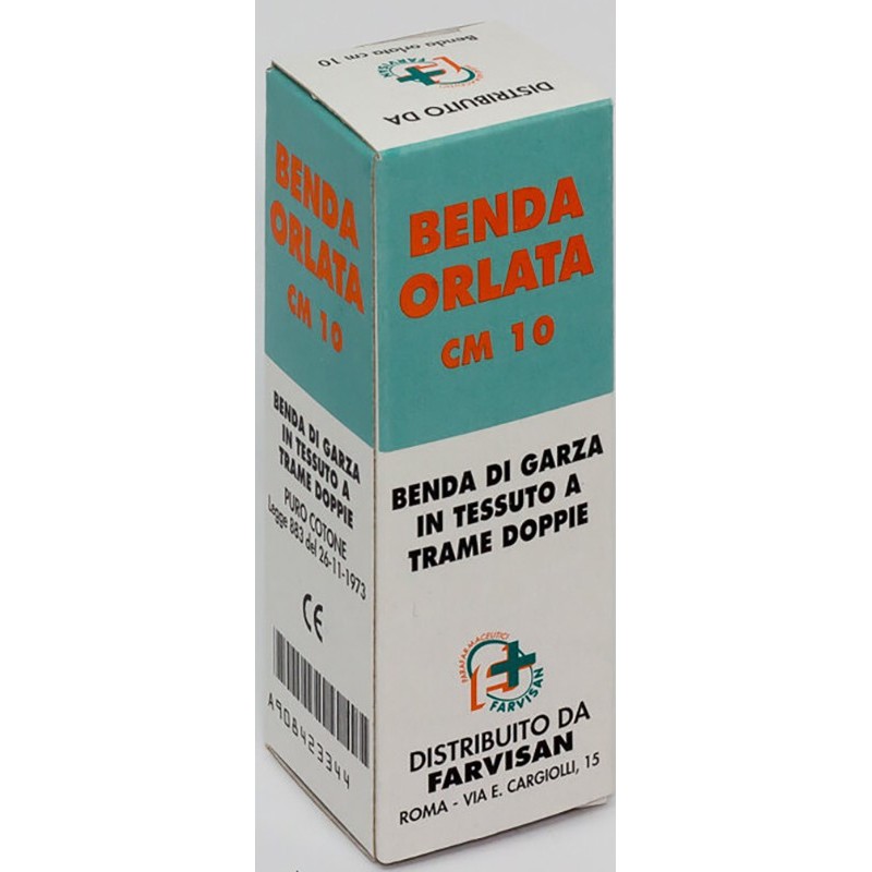 Benda in garza idrofila orlata 10x500cm