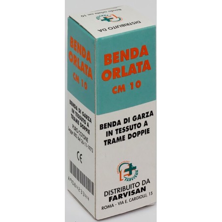 Benda in garza idrofila orlata 10x500cm