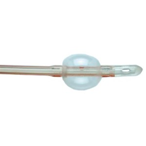 Catetere foley 2 vie folisyl monouso gauge18 lunghezza 40,8cm punta nelaton diritta chiusa 2 fori opposti con palloncino 15 ml c