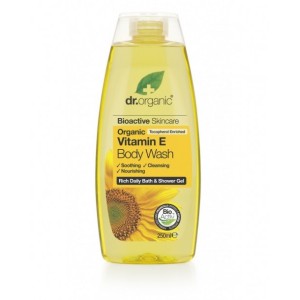 Dr organic vitamin e body wash detergente corpo 250 ml