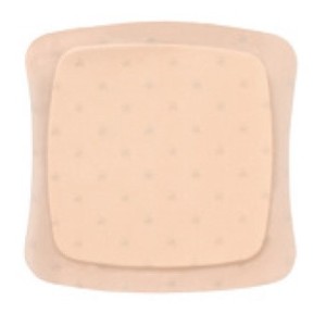 Medicazione sterile in schiuma di poliuretano idrocellulareaquacel ag foam non adesiva 20x20 cm 5 pezzi