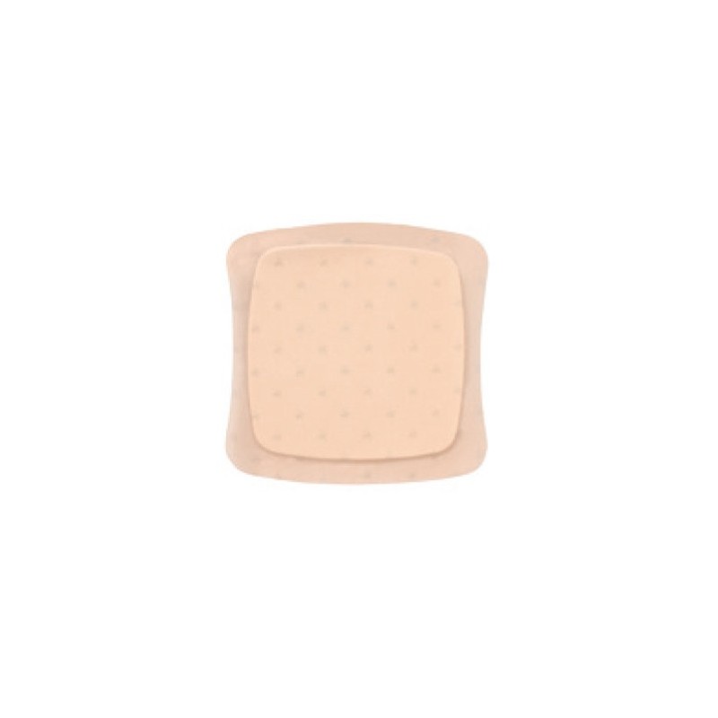 Medicazione sterile in schiuma di poliuretano idrocellulareaquacel ag foam non adesiva 20x20 cm 5 pezzi
