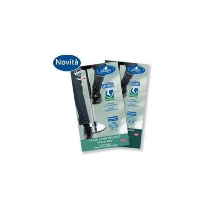 Calza uomo melange 140 denari taglia grandejeans chiaro