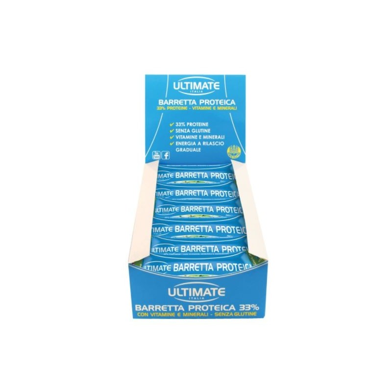 Ultimate barretta proteica yogurt/mela 24 pezzi
