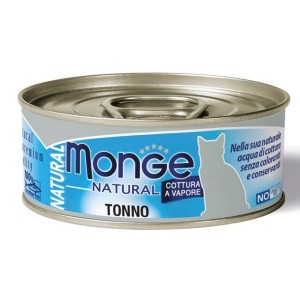 Monge natural quality gatto monge natural tonno dell'atlantico 80 g