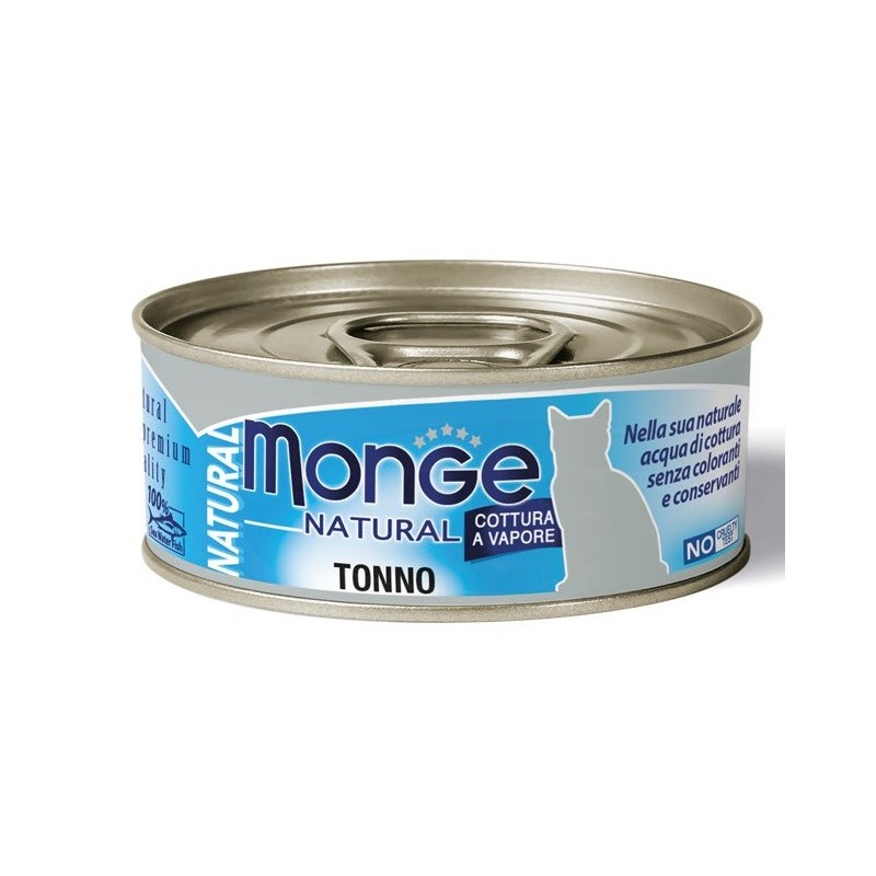 Monge natural quality gatto monge natural tonno dell'atlantico 80 g