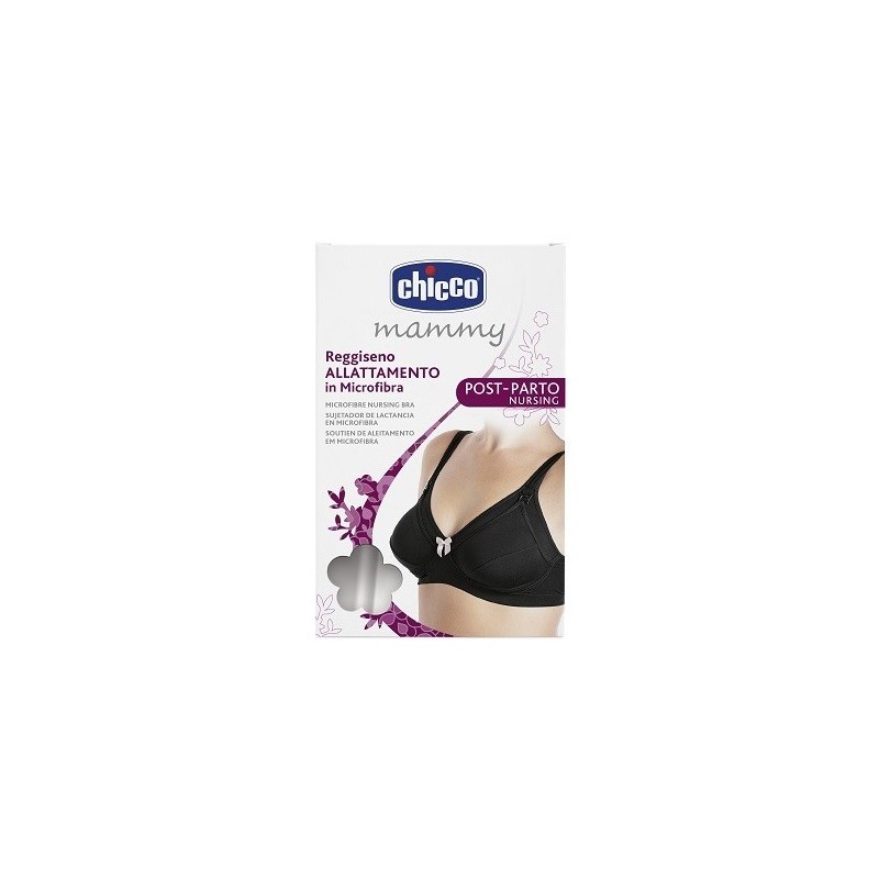 Chicco mammy reggiseno microfibra allattamento nero 3d