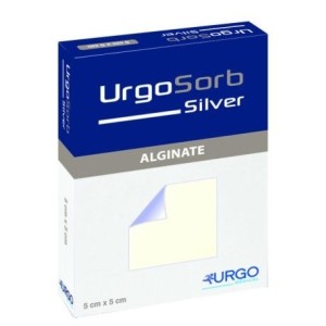 Medicazione antibatterica urgosorb silver 5x5cm 10 pezzi