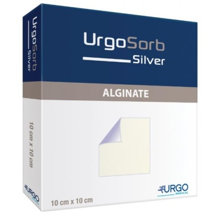 Medicazione antibatterica urgosorb silver 10x10cm 10 pezzi