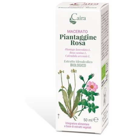 Caira piantaggine rosa macerato idroalcolico gocce 50 ml Caira piantaggine rosa macerato idroalcolico gocce 50 ml