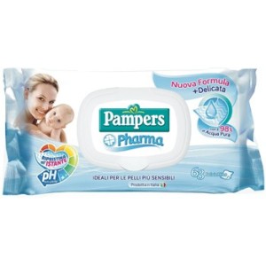 Pampers pharma salviette sens 63 pezzi