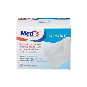 Garza compressa meds tessuto non tessuto peel open 10x10cm 12 pezzi