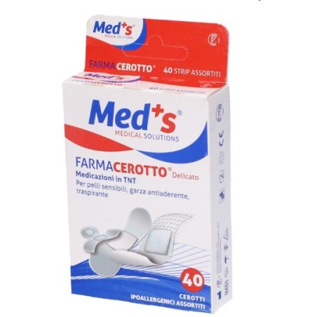 Cerotto meds strip delicato tessuto non tessuto assortiti 40pezzi
