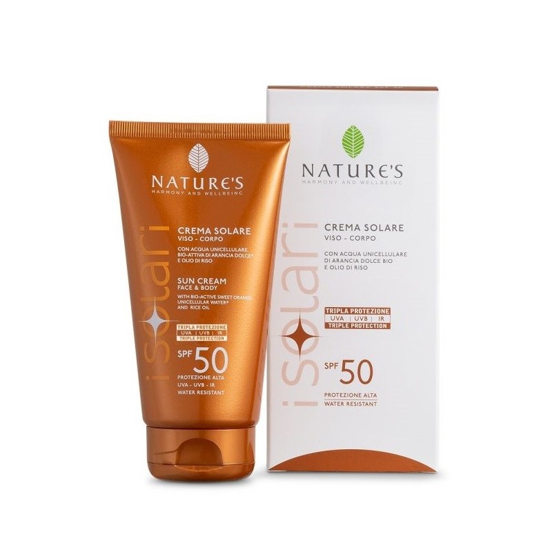 Nature's i solari crema solare viso e corpo spf 50 ir sun 150 ml