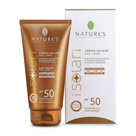 Nature's i solari crema viso corpo spf 50 75 ml edizione limitata travel size