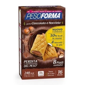 Pesoforma biscotto cioccolato nocciola 16 pezzi 33 g