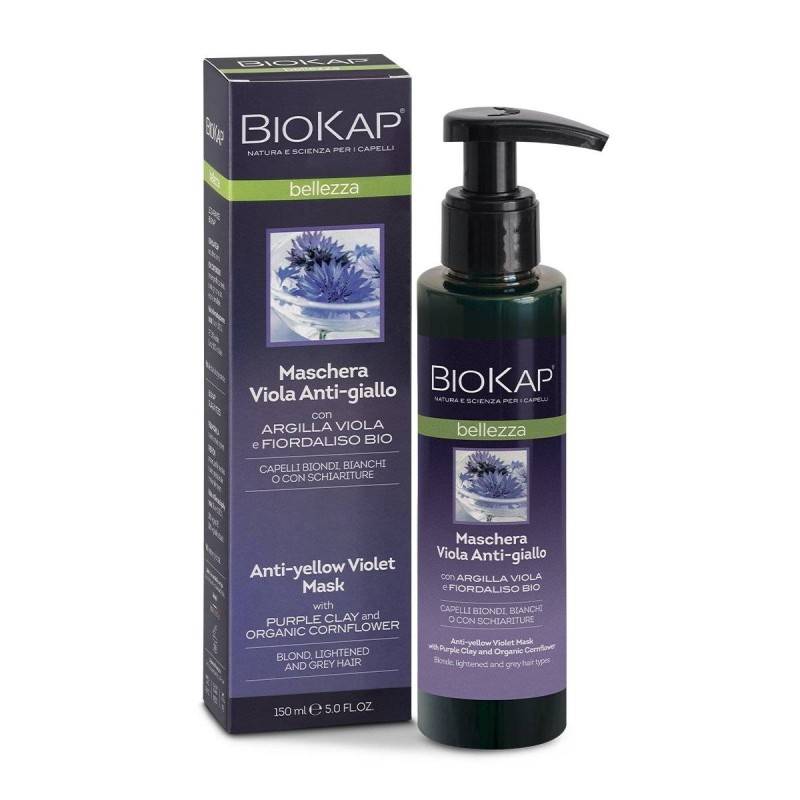 Biokap bellezza maschera viola antigiallo 150 ml biosline