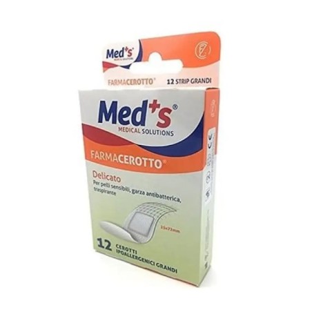 Cerotto meds strip delicato tessuto non tessuto 12 pezzi